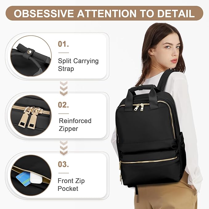 UPPACK Travel Backpack for Women,Carry on Ryanair Backpack Cabin Size Waterproof Travel Rucksack Bag for Men,30L Casual Daypack Fit 14 Inch Laptop