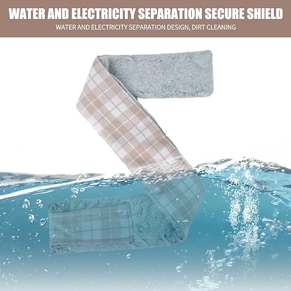 Heated Scarf,USB Heated Scarf with 3 Heating Levels Warm Winter Scarf Winter Electric Heated Neck Scarf for Neck Heating Pad for Thermal Neckerchief,Winter Gift for Women Men Outdoor Skiing (Khaki)