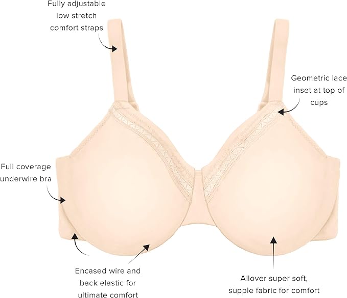 Wacoal Women's Perfect Primer Underwire Full Coverage Bra, Sand, 34G UK