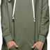 Famulily Womens Hoodies Casual Oversized Plain Long Hooded Sweatshirt Tunic Tops with Pockets Army Green M