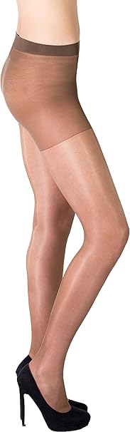 Sentelegri High shine luxury gloss 15 denier tights Danielle (Medium, Brown)