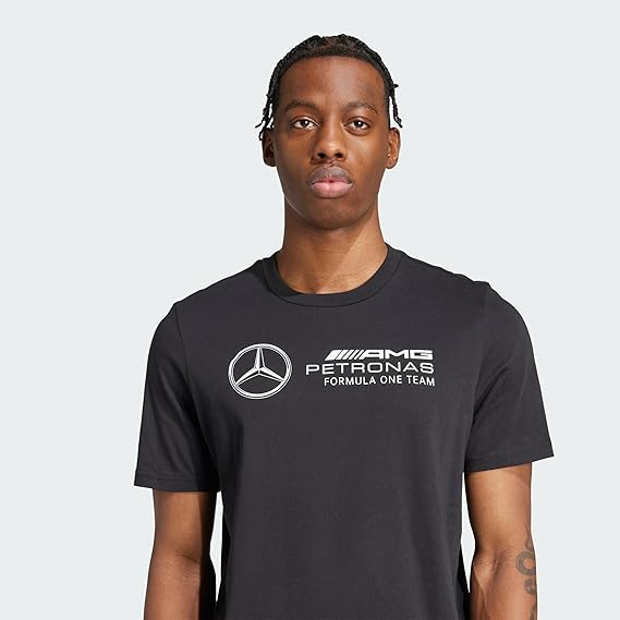 adidas Men's Mercedes - AMG Petronas Formula ONE Team DNA Graphic TEE Men, Black/White, XXL