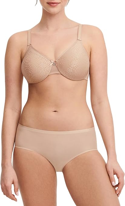 Chantelle Women's, C MAGNIFIQUE, Covering Molded Bra, Women's invisible lingerie, Nude, 34G
