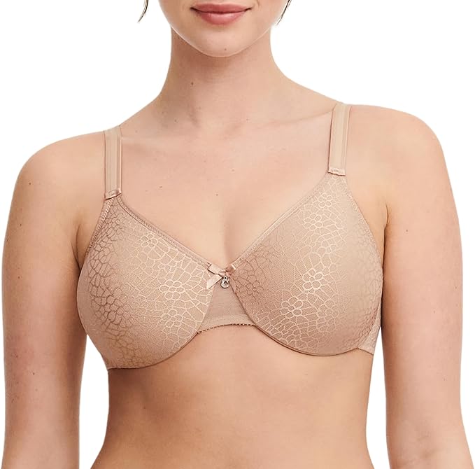 Chantelle Women's, C MAGNIFIQUE, Covering Molded Bra, Women's invisible lingerie, Nude, 34G