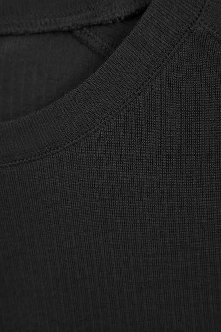 Mountain Warehouse Talus Mens Thermal Baselayer Top - Long Sleeve Sweater, Zip Neck, Quick Drying Pullover, Breathable, Lightweight - Great for, Travelling Black L