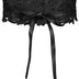 Allegra K Womens Lace Wide Waist Belt Wrap Around Obi Croset Belts Bowknot, Black, 64-106cm/25.20-41.73"