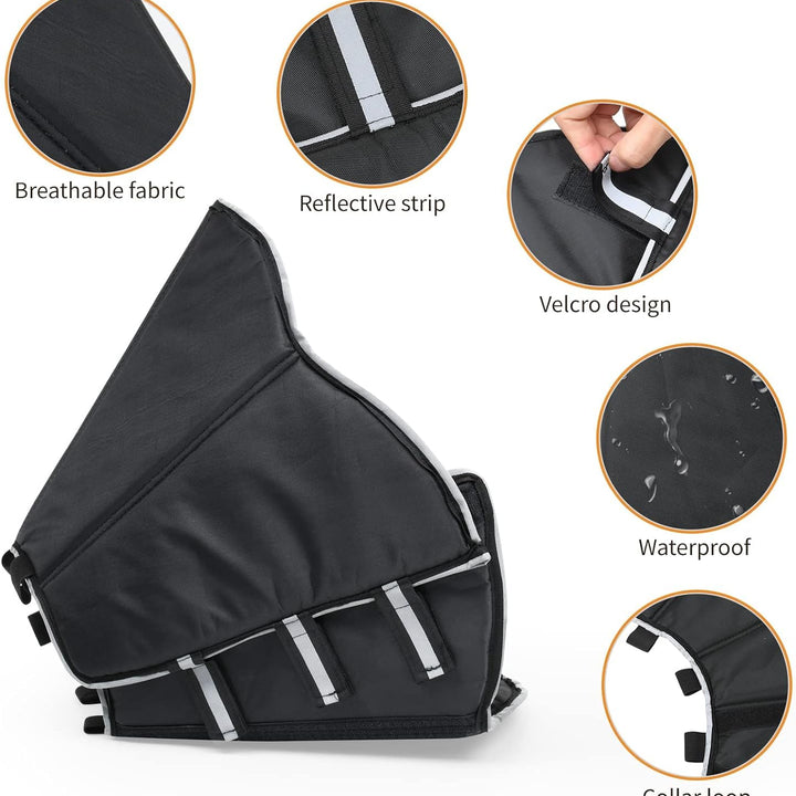 Dog Cone Collar for After Surgery, Adjustable Recovery Collars for Dogs, Soft Comfy Cone Elizabethan Collar for Large Medium Dogs Wound Healing, XL