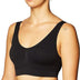 Rhonda Shear Ahh Women's Seamless Leisure Bra, Black, L