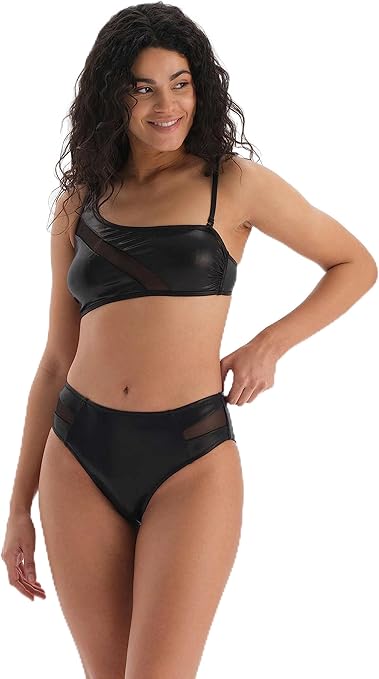 Dagi Women's High Fashion Bikini Bottom, Black, 8