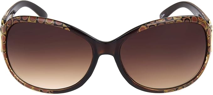 Foster Grant Womens Latte 2.0 Sunglasses, Dark Transparent Brown