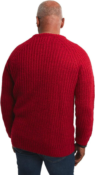 Joe Browns Men's Classic Chunky Rib Knit Crew Sweater Pullover 2XL