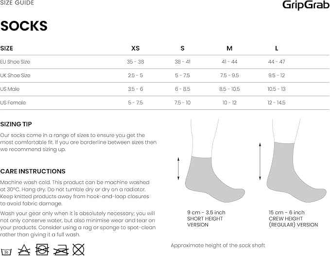 GripGrab Lightweight SL Single and Multipack Performance Summer Cycling Socks Eyecatching, Lengths Bike Sock