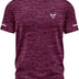 TORO ACTIVA Mens Workout Short Sleeve T-Shirts Athletic Fit Fast Drying Moisture Wicking Sports Style T-Shirts, Maroon, XL