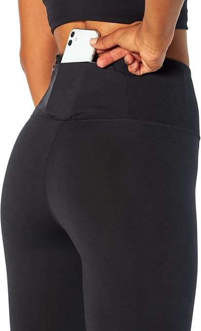 Zobha Women's Kinley High Rise Back Pocket Legging, Black, L