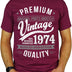 My Generation T-Shirts Vintage Year - Aged to Perfection - 50th Birthday Gift | Present Mens T-Shirt Burgundy L