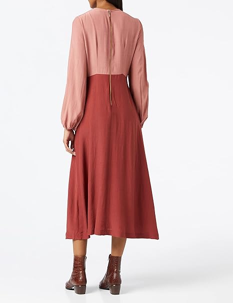Closet London Women's D6344 Casual Dress, Brick, 10