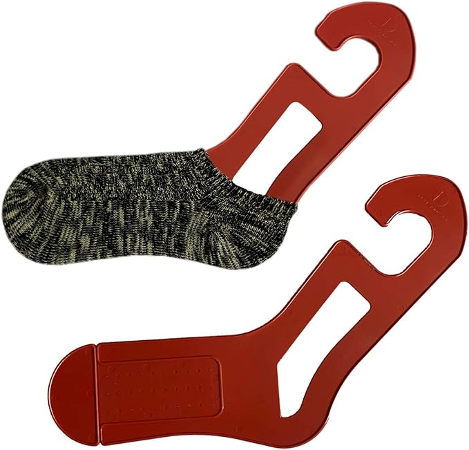 Red Suricata Adjustable Size Sock Blockers - Pair of Socking Stretchers for Knitting & Crochet Socks