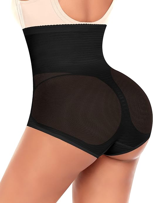Werkiss Shapewear for Women Tummy Control Knickers Shaping Underwear(#Z Black-cross briefs-13s, M)