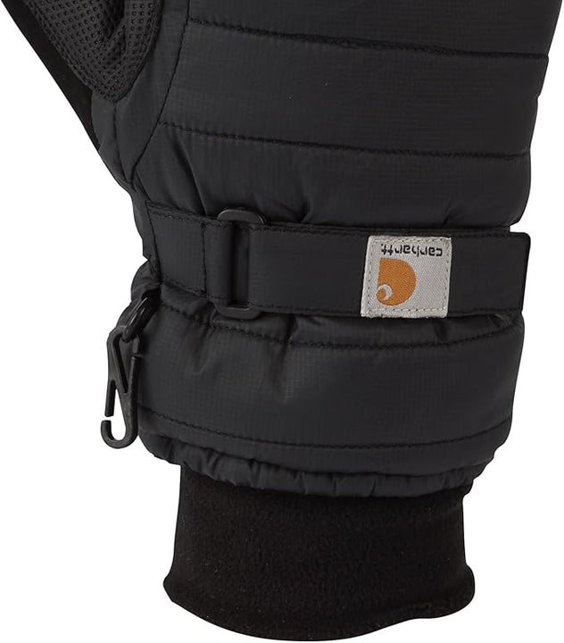 Carhartt Women's Quilts Insulated Breathable Glove with Waterproof Wicking Insert - Black - M