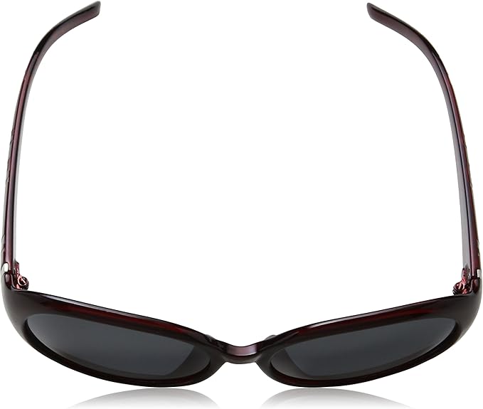 Eyelevel Women's JOCELYN JOCELYN Oversized Polarized Sunglasses 60, Burgundy/Grey Polarized