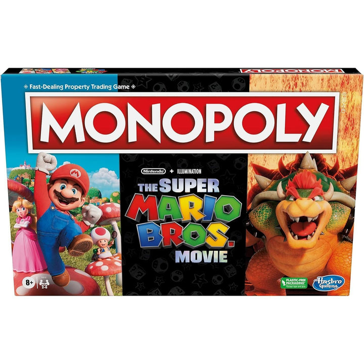Monopoly Super Mario Movie Edition – Family Board Game (Ages 8+, 2–6 Players)