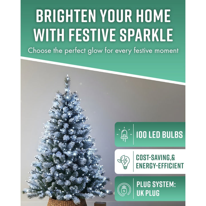 GloBrite 100–1000 LED Fairy Lights – 8 Modes Waterproof Outdoor Christmas Lights