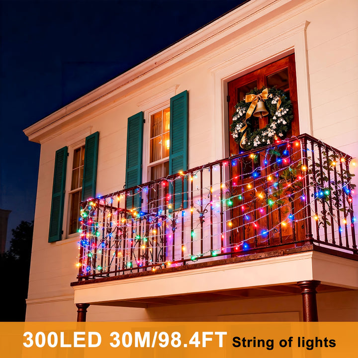 30m/50m/80m/100m Fairy Lights – Warm White & RGB, 8 Modes, Remote Control