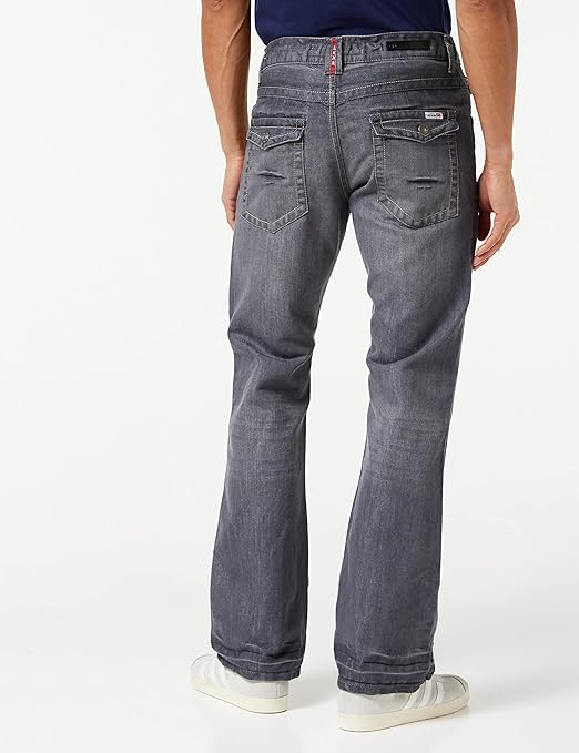 Raw Indigo Ltd Men's Bootcut Jeans, Denim A42, 28W / 30L