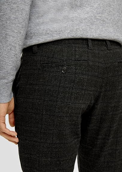 s.Oliver Men's Chinos, Regular Fit, Grey, W33 x L34