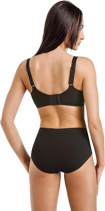 Teyli Women's Anastasia Mama Minimizer Bra, Schwarz, 34FF