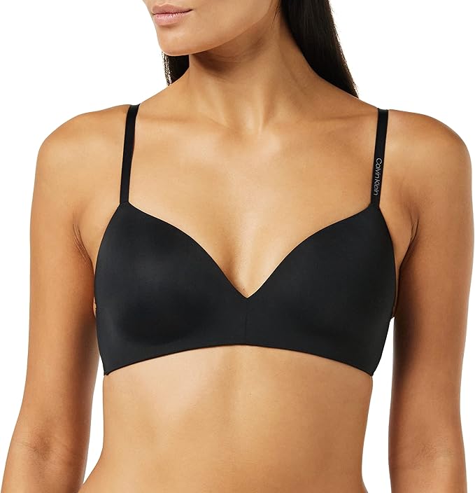 Calvin Klein Women's T-Shirt Bra, Classic, Black, 36B