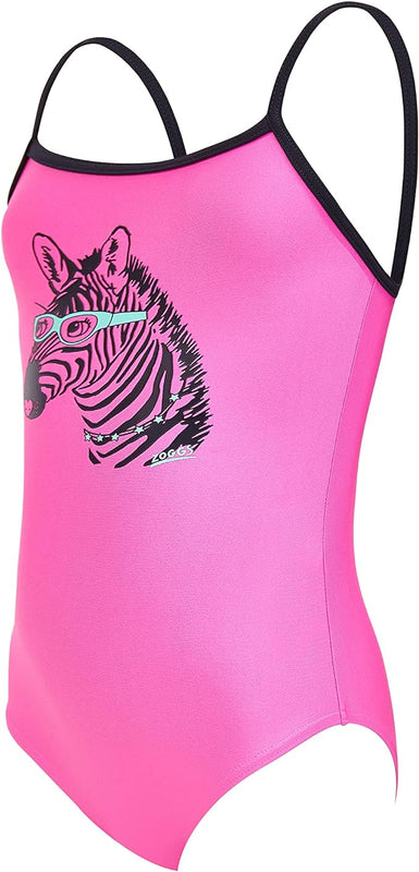 Zoggs Baby Girls' Zebra Classicback Pink 26 One Piece Swimsuit