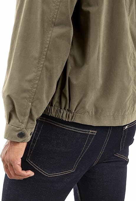 London Fog Men's Auburn Zip-Front Golf Jacket (Regular & Big-Tall Sizes) Cotton Lightweight, Olive, S