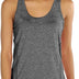 icyzone Womens Workout Top Racerback Quick Dry Yoga Running Tank Top Sleeveless Exercise Gym Shirts (M, Charcoal)