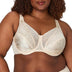 Playtex Women's Secrets Love My Curves Signature Floral Underwire Full Coverage Bra US4422 - Beige - 36DD