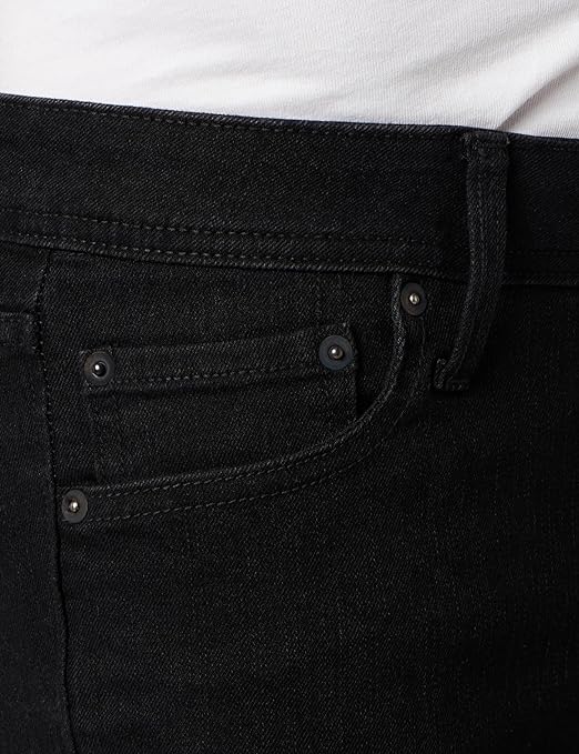 JACK & JONES Men's Jjiliam Jjoriginal Sq 356 Jeans, Black Denim, 29W/30L