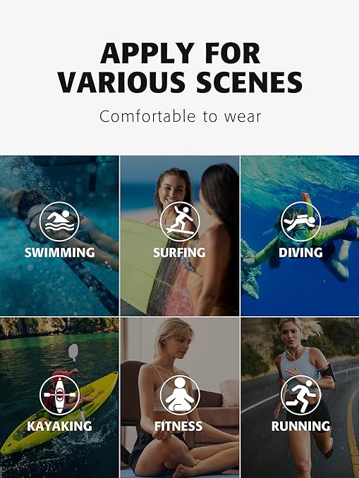 CharmLeaks High Waisted Swimsuit Short for Women Solid Swim Bottoms with Side Pocket Black XL