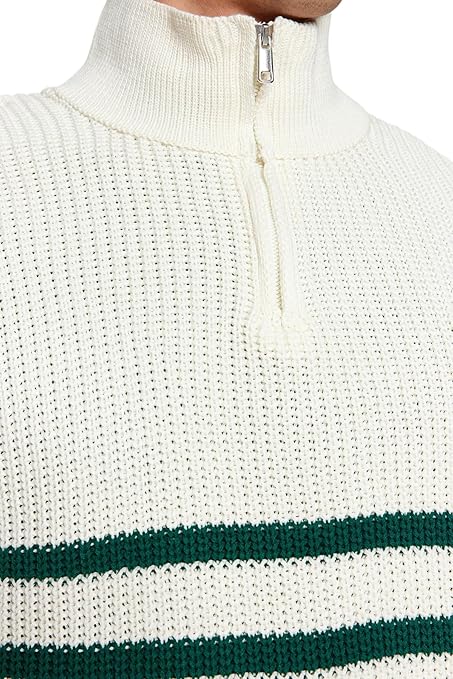 Trendyol Man Basics Regular fit Basic High Neck Knitwear Sweater,Green,M