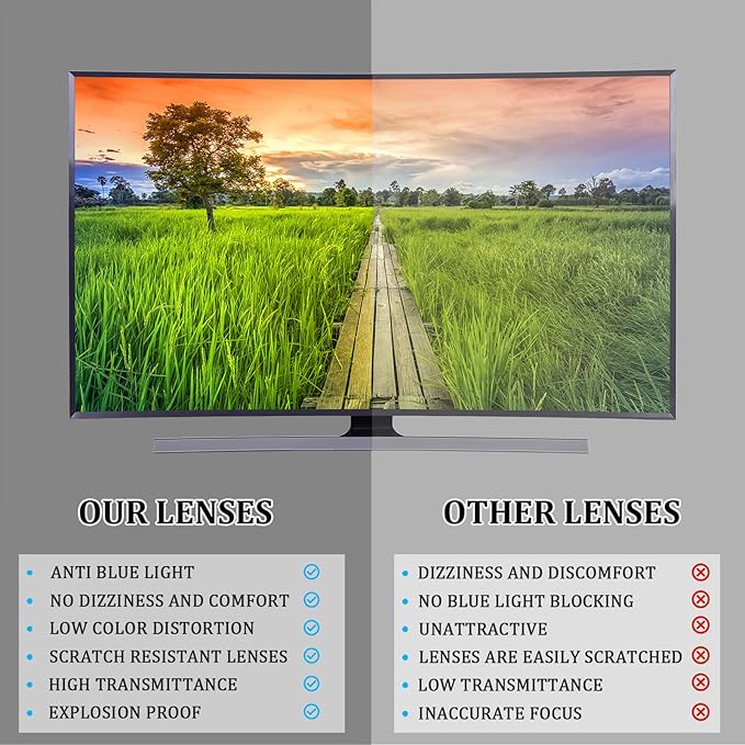 ZONLON 6 Pack Reading Glasses for Men Women Blue Light Blocking Lightweight Black Computer Readers with Spring Hinges 3.5 +