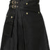 Active Men's Wedding Utility Kilts (Black, 46'')
