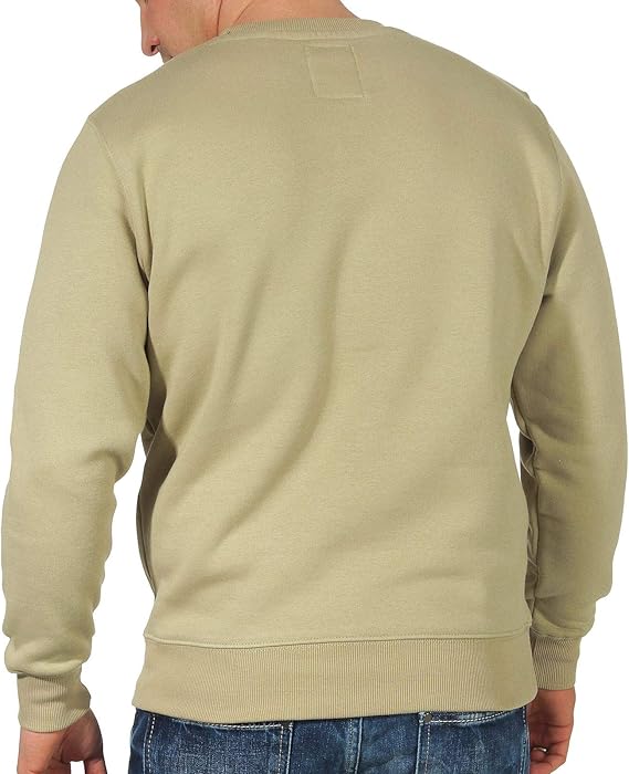 ALPHA INDUSTRIES Men's Basic Sweater Sweatshirt, Light Olive, 4XL