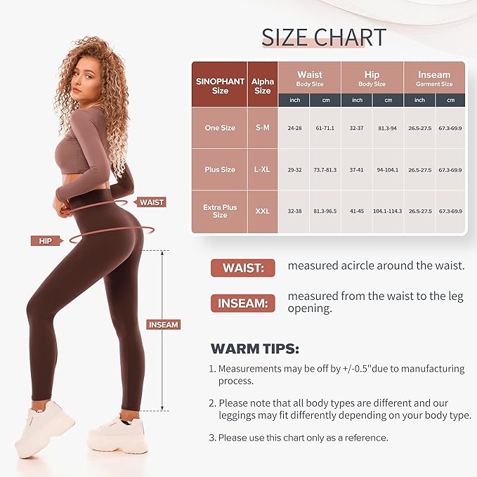 SINOPHANT High Waisted Leggings for Women, Buttery Soft Elastic Opaque Tummy Control Leggings, Plus Size Workout Gym Yoga(Dark yellow1,L-XL)
