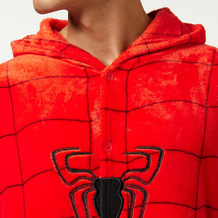 Everglamour SPIDER MAN ONESIE BODYSUIT LARGE,Red and Blue