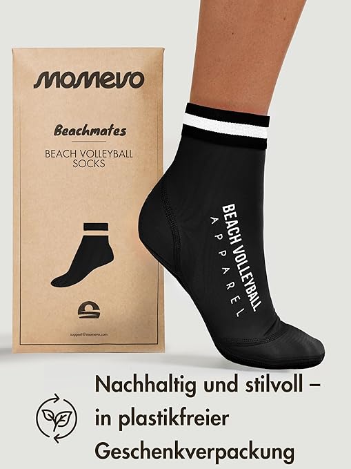 Beach Volleyball Apparel Neoprene Sand Socks (Black, UK 5-7.5 M