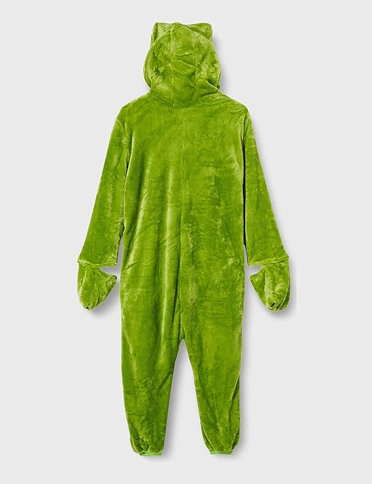 Everglamour 5055601173276 Onesie/Body Suit, Unisex-Adult, X-Large, Green/White