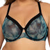 Curvy Couture Women's Sheer Mesh Full Coverage Unlined Underwire Bra