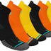 BAMBOS Eco Touch Men's Athletic Ankle Socks for Running & Gym, Pack of 6 (Size UK 9-11, Multicoloured)