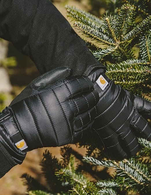 Carhartt Women's Quilts Insulated Breathable Glove with Waterproof Wicking Insert - Black - M