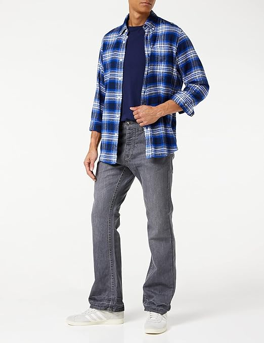 Raw Indigo Ltd Men's Bootcut Jeans, Denim A42, 28W / 30L