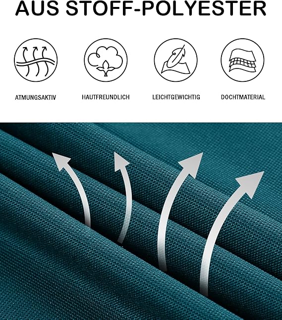 JACKETOWN Men's Polo Shirts Short Sleeve Badminton Breathable Poloshirt Summer Shirt with Spectacle Holder Button Front T Casual Sport Golf Adult(Dark Turquoise-Blue-L), 012-dark Turquoise Blue